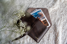 Leather Print Envelope holding Hand Torn, Fine Art, Deckled Edge Prints