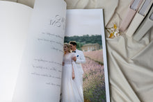 Coffee table book with translucent first page - optional printed vellum